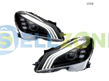 Σετ Μπροστινά Φανάρια για Mercedes C W204 Facelift χρονολογίας 11-14 - LS16